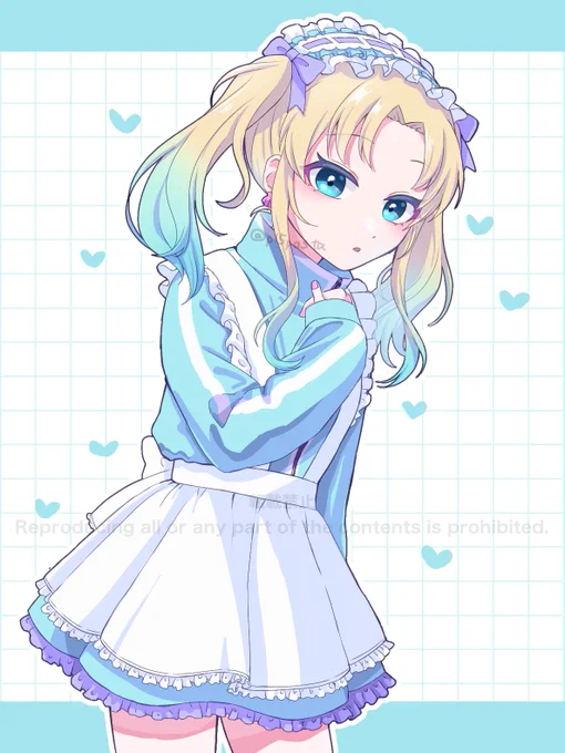 ジャージメイドさら #オリジナル #創作 #創作イラスト