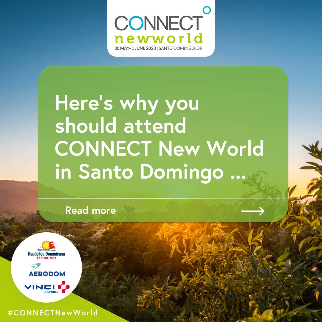 Connect_Aero's tweet image. Last but not least, 2 good reasons to come to Santo Domingo for CONNECT New World.

Pack your bags, we can’t wait to see you!

#CONNECTNewWorld
@AerodomRD
@VINCIAirports 
#routedevelopment #airlinenetwork #airlinenetworkdevelopment 
#airport #dominicanrepublic #aerodom #vinci