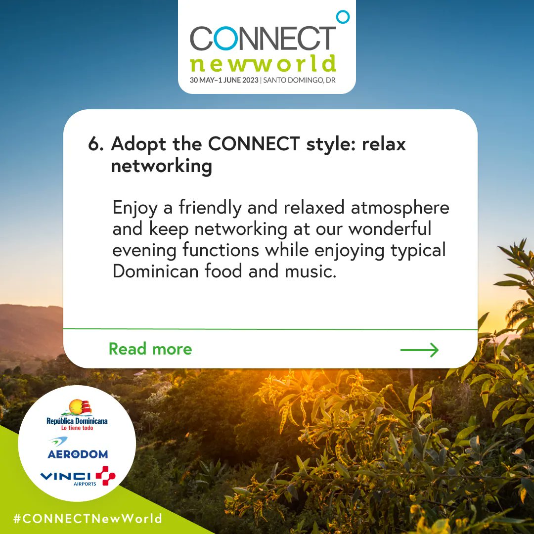 Connect_Aero's tweet image. Last but not least, 2 good reasons to come to Santo Domingo for CONNECT New World.

Pack your bags, we can’t wait to see you!

#CONNECTNewWorld
@AerodomRD
@VINCIAirports 
#routedevelopment #airlinenetwork #airlinenetworkdevelopment 
#airport #dominicanrepublic #aerodom #vinci