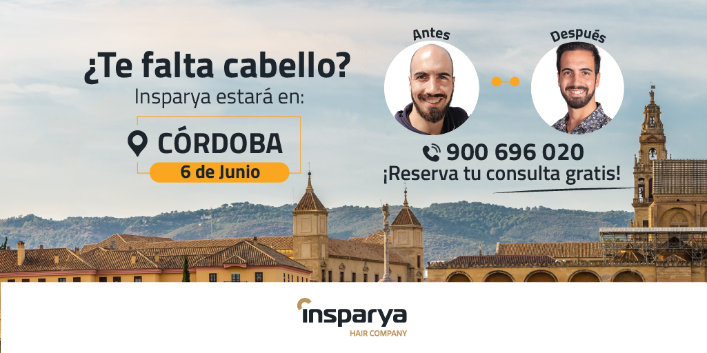 insparya_es's tweet image. El próximo 6 de junio el equipo médico de #Insparya estará pasando consulta en Córdoba y nos gustaría invitarte a realizarte un diagnóstico capilar gratuito y personalizado.
Pide tu cita por WhatsApp wa.me/34623233109 o entra en insparya.es