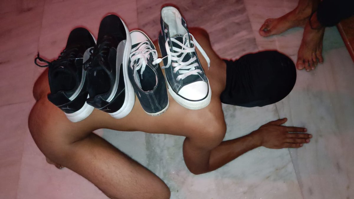7Findom_master's tweet photo. look my new shoes 👞 stand . back and more toned and smelly than ever.  surprise your master with a tribute 🐷 @alpha_amplifier @alphas_rt @AlphaZahiFindom @certified_alphs @findomfan420 @MASTER_UPDATES @SirAdvocate69 @slavemaxx @musclealphabrad @tmastersox @SaxxMaster https://t.co/ENysOwsnLd