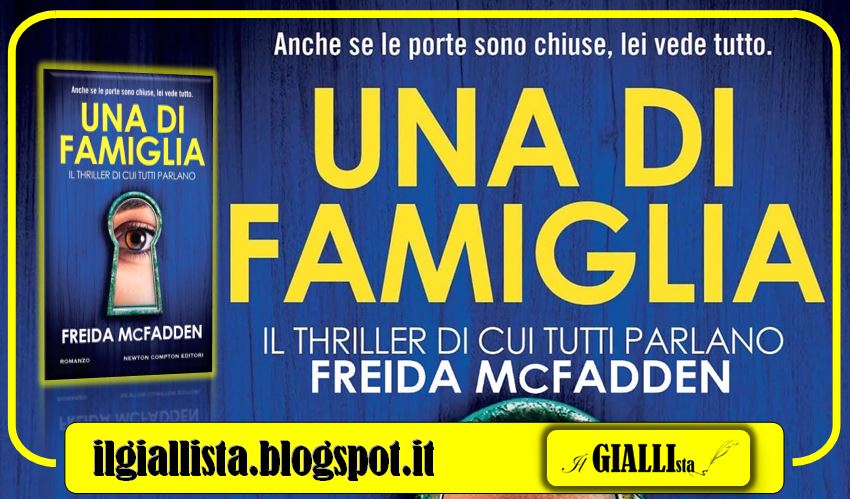 GiallistaIl's tweet photo. #News su #IlGiallista:
UNA DI FAMIGLIA di #FreidaMcFadden, edito da @NewtonCompton.
In occasione dell'uscita in libreria di domani, 30 maggio, sul blog Il primo capitolo come #ContenutoExtra.
#UnaDiFamiglia πππ
https://t.co/Z3VGUvXrsk https://t.co/lrkk1ga1GN