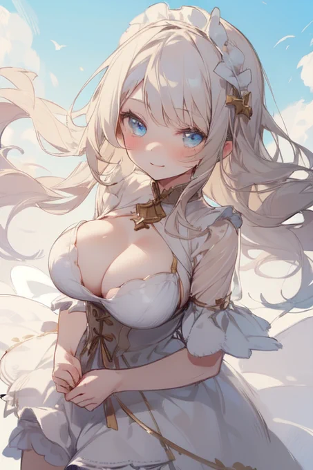 ロリ巨乳少女 03 (AIイラスト)