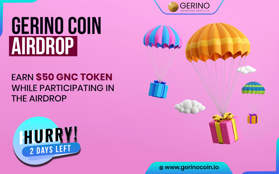 GERINO COIN #AIRDROP🪂

🎁#Earn $50 #GNC Token While Participating In The #Airdrops

Hurry up
2 Days Left

Join Now
gleam.io/rY7XV/gerino-a…
.
.
#Bounty #Airdropalert #Giveaway #Freetoken #Freecrypto #Freeairdrop #Crypto #Cryptocurrency #ContestAlert #CryptoCommunity #CryptoNews