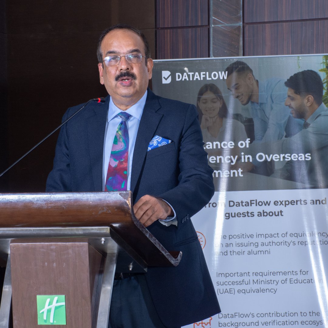 DataFlowGroup's tweet photo. 🇮🇳 The DataFlow Group recently hosted a seminar in Chennai, India, on the importance of #equivalency in overseas #employment . 
Topics discussed: 
1️⃣ Background checks
2️⃣ Education equivalency
3️⃣ Fighting document fraud

Thanks to all involved! 🤝
#GlobalWorkforce #DocumentFraud https://t.co/yurfqaGFIO