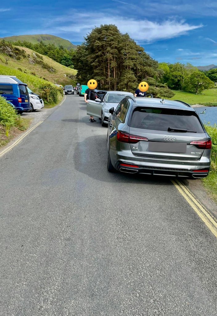 Areas near water are already very, very busy this morning in the Lake District.   Please park considerately - don’t allow your bad parking to impede fire engines, ambulances, mountain rescue teams, or buses.   Council enforcement teams are issuing fines.