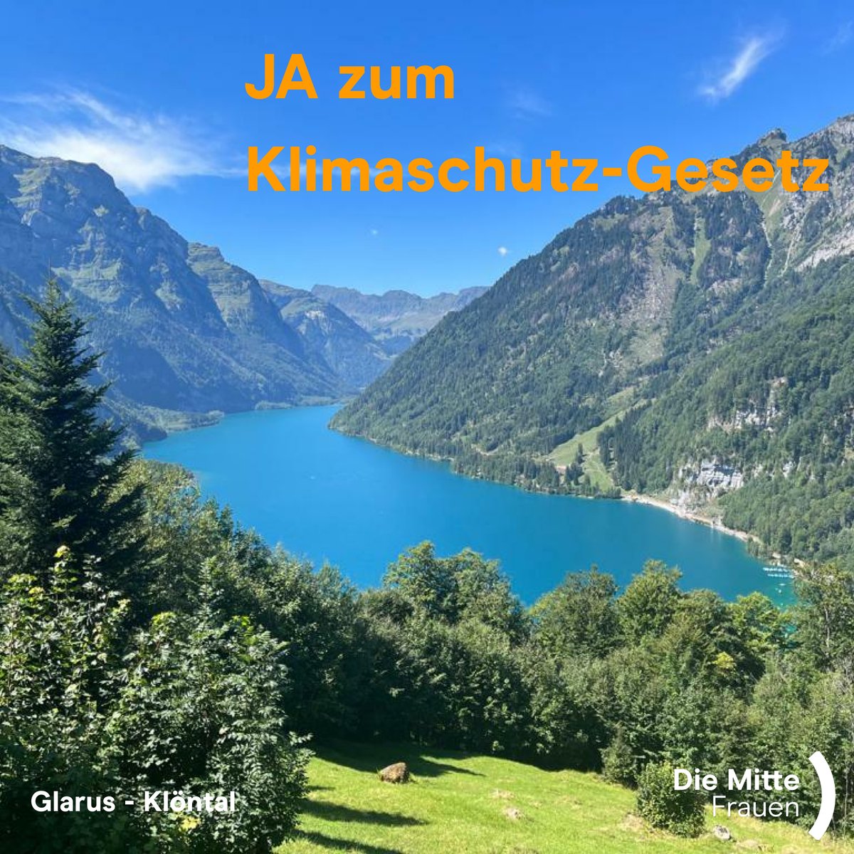 Mit dem Gesetz
… beschliessen wir konkrete Reduktionsziele für Gebäude, Verkehr und Industrie
…. stärken wir unsere Schweizer Innovationskraft

<a href="/klimaschutzja/">JA zum Klimaschutz-Gesetz</a> 👉 frauen.die-mitte.ch/parolen/ja/
#JAzumKlimaschutz #abst23 #chvote #vot180623 #Schweiz #Politik #🌎🌱 #Lebensgrundlage