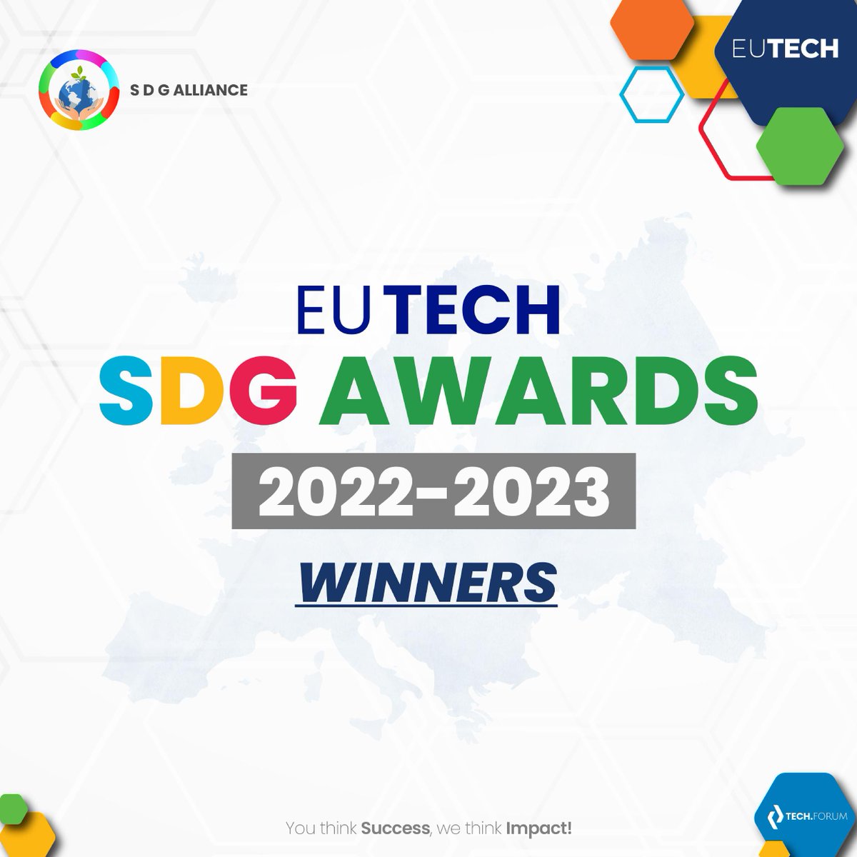 EUTECChamber's tweet photo. Congratulations to all EUTECH SDG Award winners! Your hard work towards the UN SDGs is inspiring. Thanks to all participants. Finalists, your efforts have not gone unnoticed. Keep making a difference! 

#EUTECH #SDGAwards #SustainableDevelopmentGoals #SDGs https://t.co/3bfMlSSckK