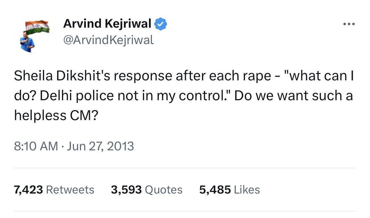 Harish Khurana (@HarishKhuranna) on Twitter photo 2023-05-29 09:07:31 यह ट्वीट याद है ना @ArvindKejriwal साहब। जब ऐसी कोई घटना शीला जी के टाइम पर होती थी तो आप ऐसा ट्वीट करते थे। आज जब दिल्ली में घटना हुई तो क्या दिल्ली को ऐसा मुख्यमंत्री चाहिए जो हेल्पलेस सीएम हो। लड़के का नाम साहिल सरफ़राज़ है, कुछ इस पर भी बोलेंगे?? क्या यह लव जिहाद एंगल… यह ट्वीट याद है ना @ArvindKejriwal साहब। जब ऐसी कोई घटना शीला जी के टाइम पर होती थी तो आप ऐसा ट्वीट करते थे। आज जब दिल्ली में घटना हुई तो क्या दिल्ली को ऐसा मुख्यमंत्री चाहिए जो हेल्पलेस सीएम हो। लड़के का नाम साहिल सरफ़राज़ है, कुछ इस पर भी बोलेंगे?? क्या यह लव जिहाद एंगल…