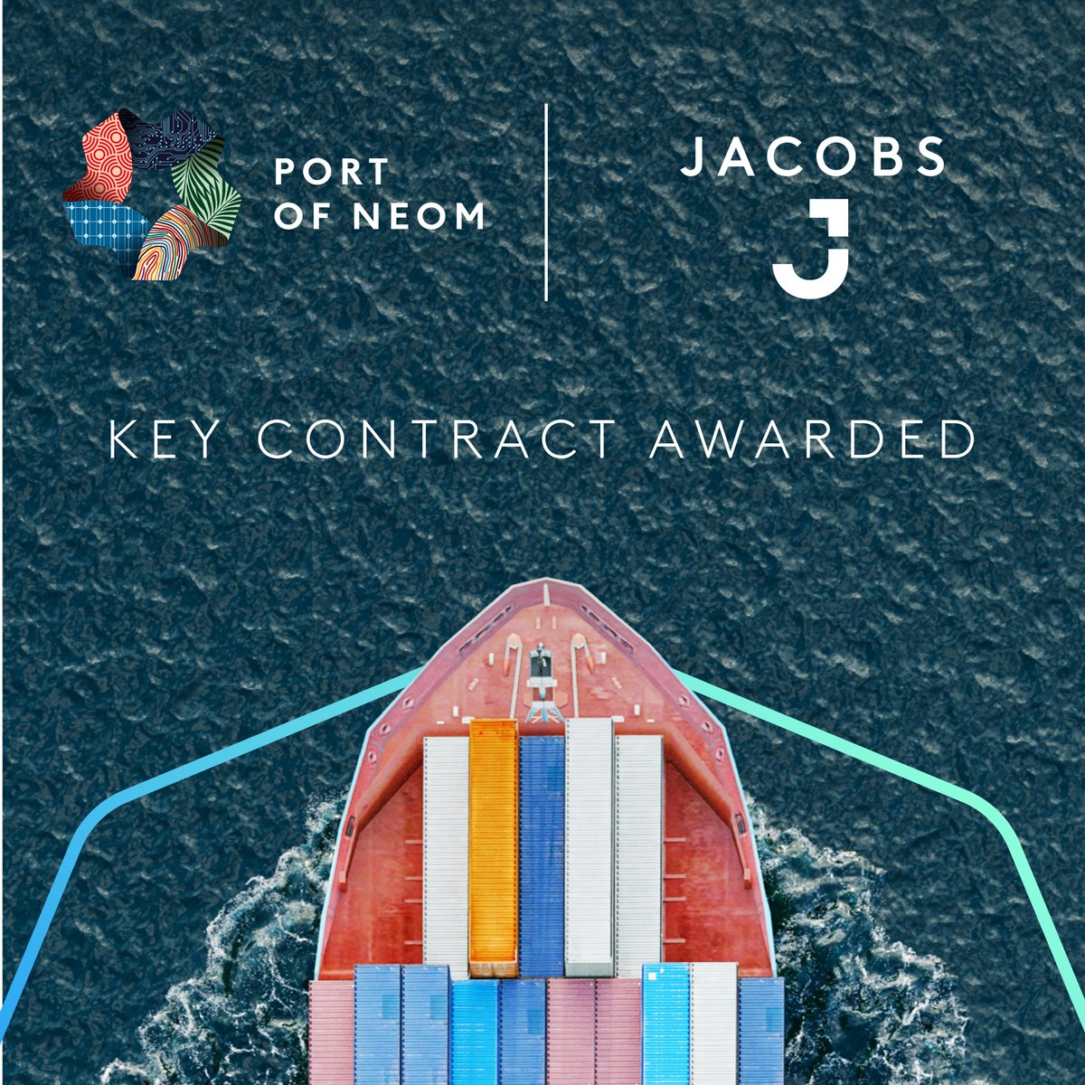 We've appointed @JacobsConnects as our main design consultant for #PortofNEOM, with a contract valued at over SAR 180M. ​

Their remit includes using sustainable concepts & materials to enhance container terminals and create a fully-automated 200,000m2 distribution center​.