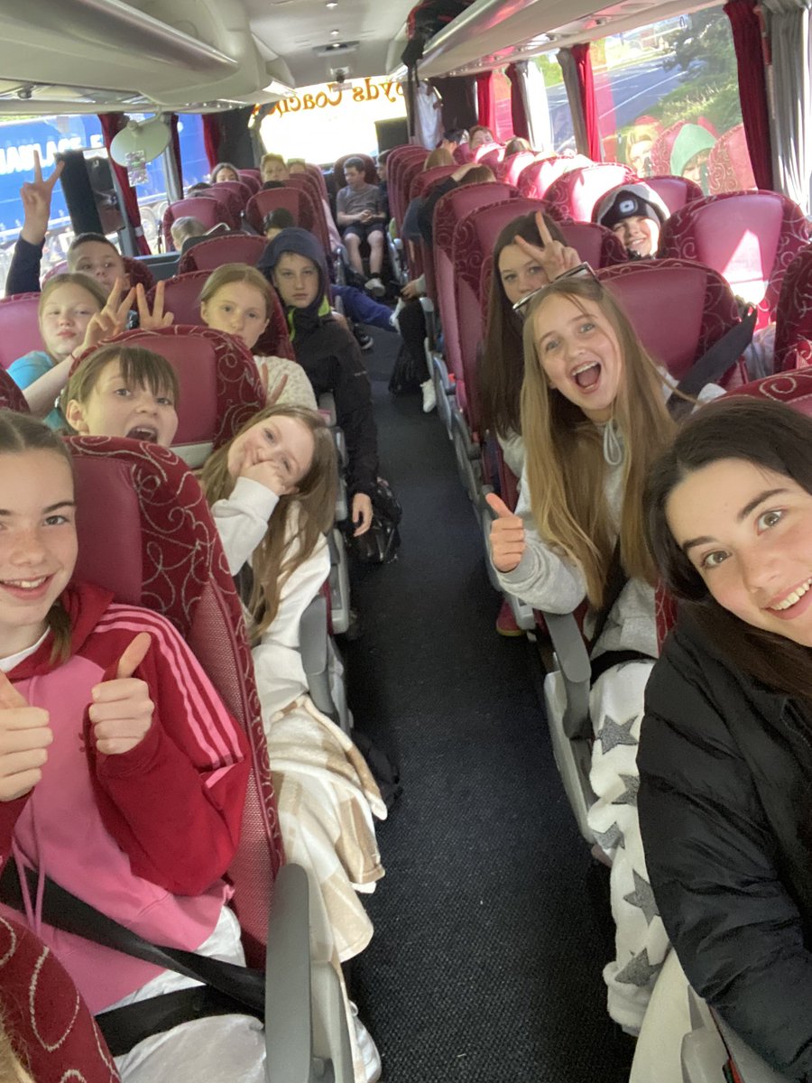 MrsJSciencePHS's tweet image. Happy Bunch en route to Aberdovey. Bus 2 just left Tebay @phsparents @peebleshigh