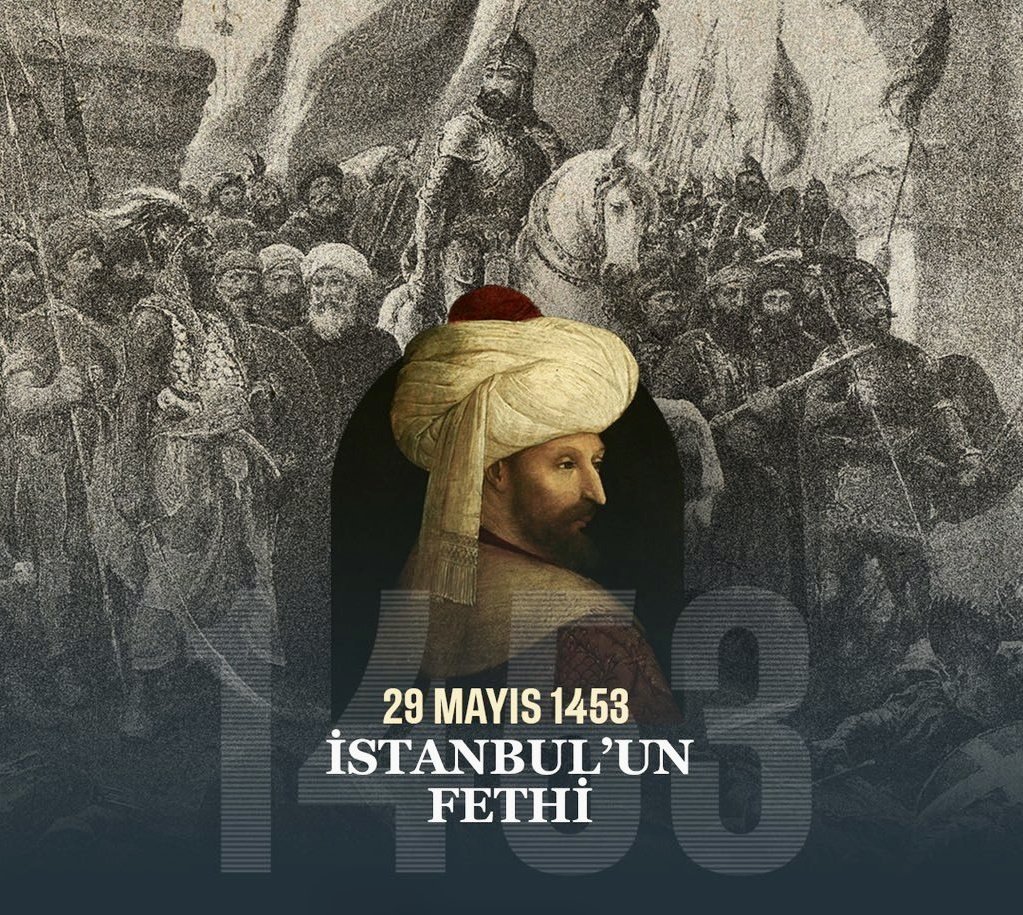 Ebrru58's tweet photo. “İstanbul mutlaka fethedilecektir. Onu fetheden komutan ne güzel komutan, o ordu ne güzel ordudur"

İstanbul un fethinin 570. yıl dönümünde Fatih Sultan Mehmet Han ve şanlı askerlerini rahmet minnet şükranla yâd ediyoruz
#Fetih1453
#FatihSultanMehmet
#istanbulunfethi #29Mayıs1453 https://t.co/pErvsd0EYX