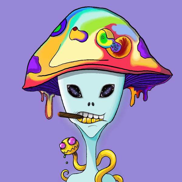 milesmuso's tweet photo. Check my Baylien!

Here's #994, with traits by some of the best artists on #Fantom...

Shmoke 'n' a Pancake Mouth by @sleak_crypto 
Space Eyes by @TheRealOsais 
Magic Mushroom Topper (head) by @itsmeFangz 
Snake Buddy (shoulder) by @TheDanetron3030 https://t.co/lOkUZ4p1Tn