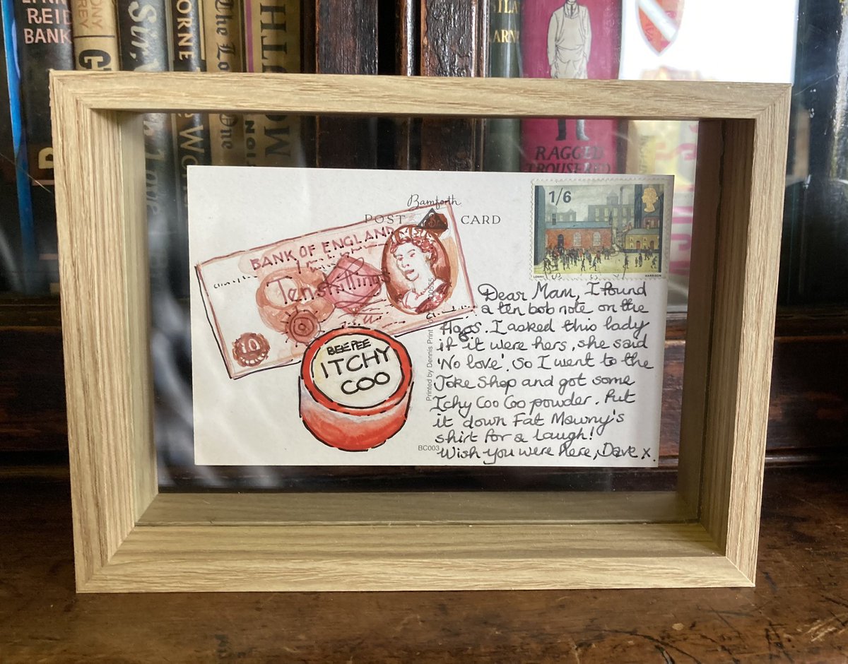 MorleyLass92's tweet photo. One of my re-imagined postcards- based on a true story….this one is not for sale tho! #holidaypostcards #seasidepostcards #postcards #saucypostcards #bamforth #bamforthpostcards #scarborough https://t.co/gY0lJCJRcS