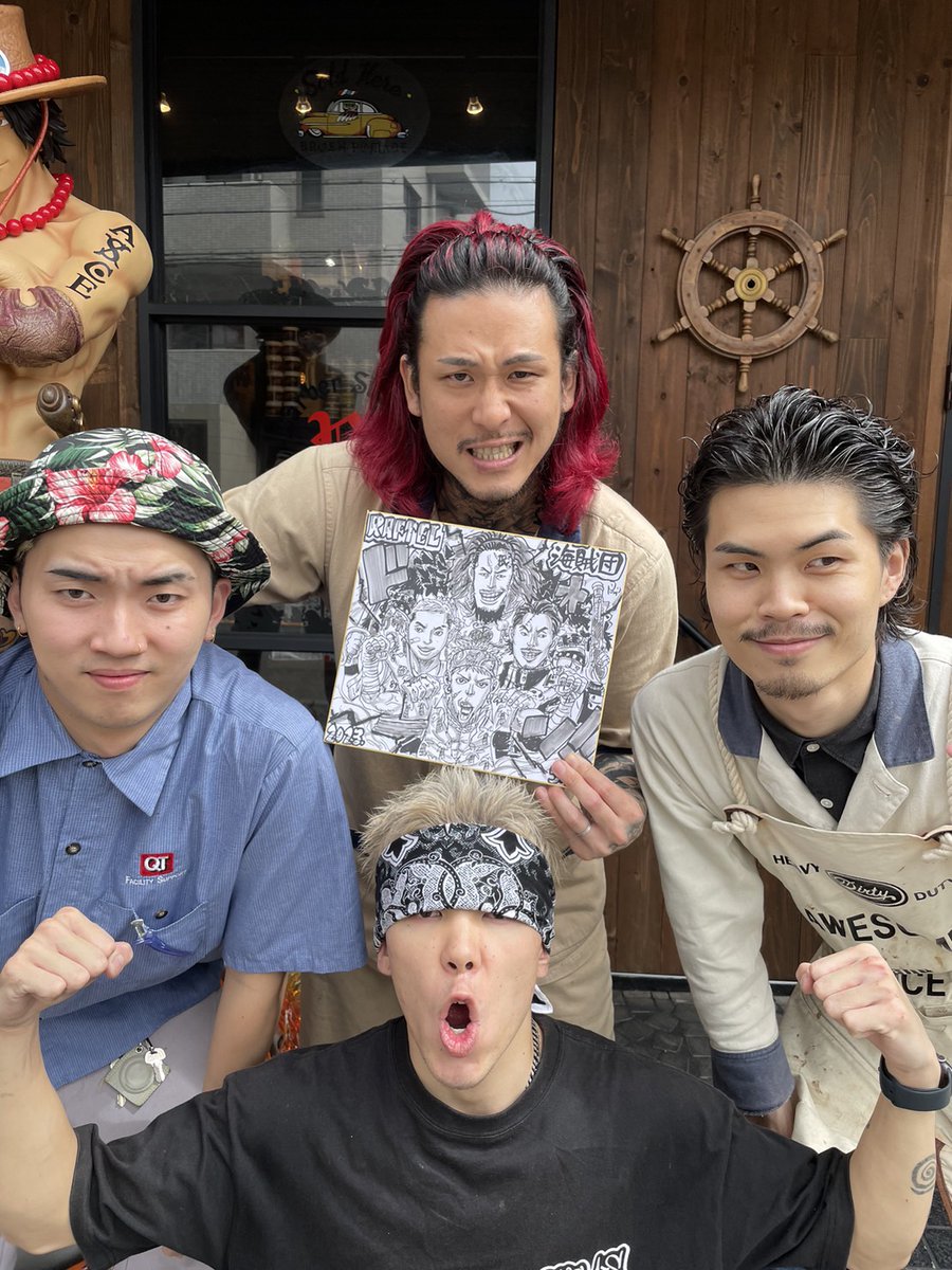 神戸のBarberStudio RAFTELで似顔絵イベントやってきました⭐今回も個性豊かな方達がたくさん来てくれて撮れ高ばっちりでした⭐選りすぐりをご紹介 みんなこの世界の主人公