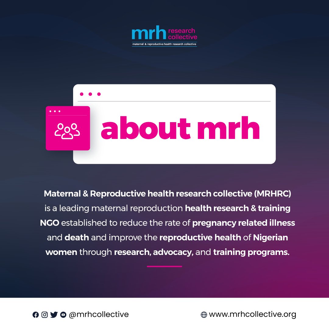 At MRHR Collective, we develop and deliver holistic programs that incorporate the voice of women and their communities into all interventions as well as collaborate with the breadth of stakeholders that influence the health system

#healthcare #maternalmortality #childbirth #mrhr
