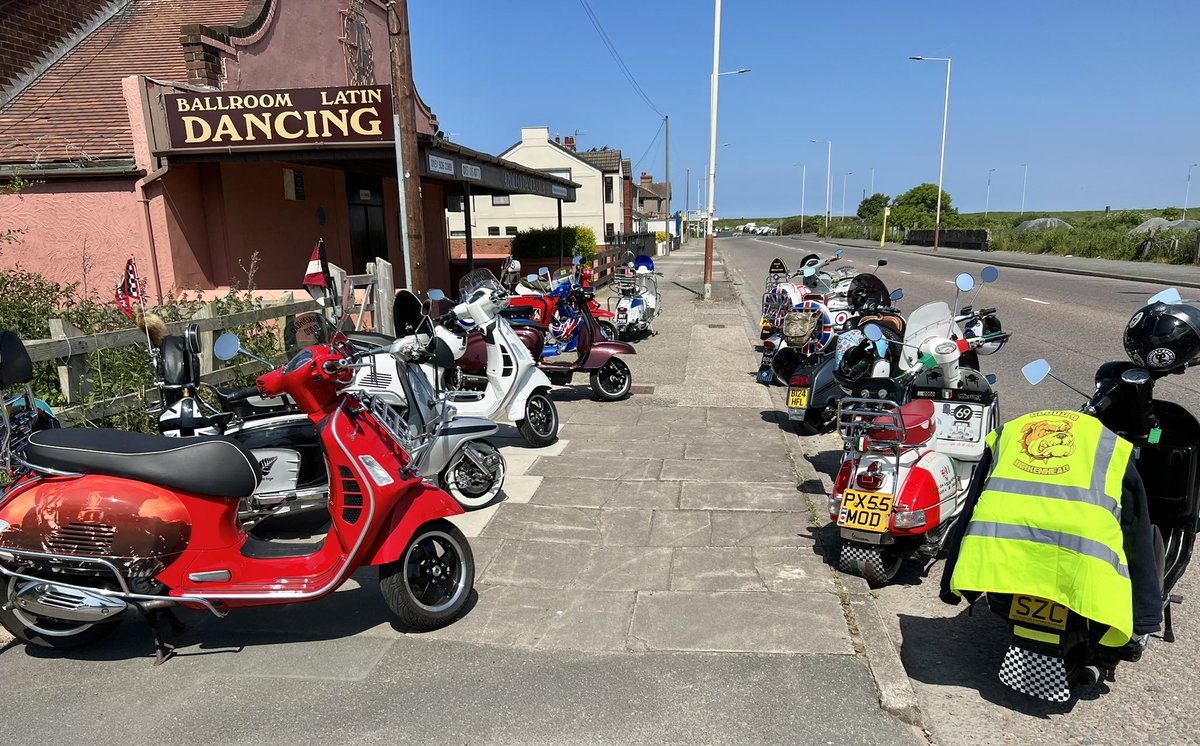 SSCvietnam's tweet photo. Uk ScooterHub opening event 27/5/23. A great day out and a good turnout with local support #ScooterHub #Vespa #Lambretta #Vtronic #EBretta https://t.co/0cttkiVdpU