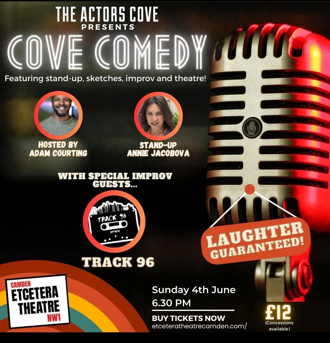Super excited that our next show will be 4th June at @EtceteraTheatre with The Actors Cove! Tickets available here: etceteratheatrecamden.com/events/event-o…
