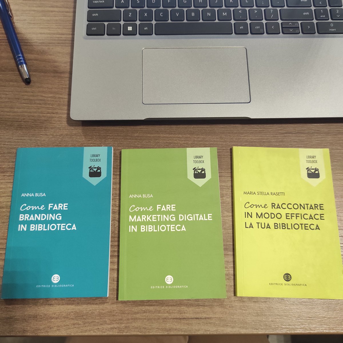 #Mondaymotivation with a series of books discovered at the Convegno Stelline about communication and marketing in libraries by Anna Busa and Maria Stella Rasetti.
They'll make excellent support for our future library projects!

#librarycommunication #librarymarketing