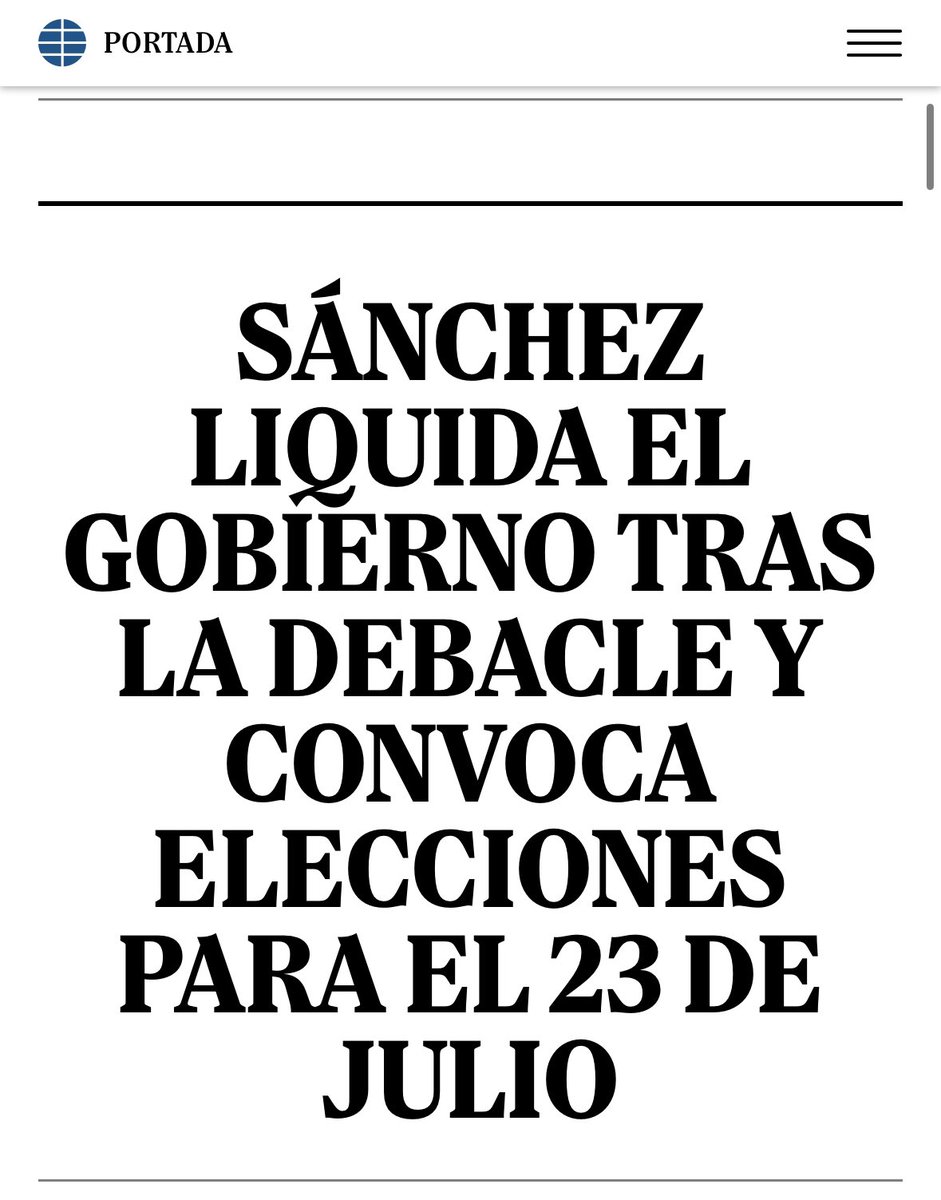 La primera decisión responsable que toma en su carrera política. 

Y la última.