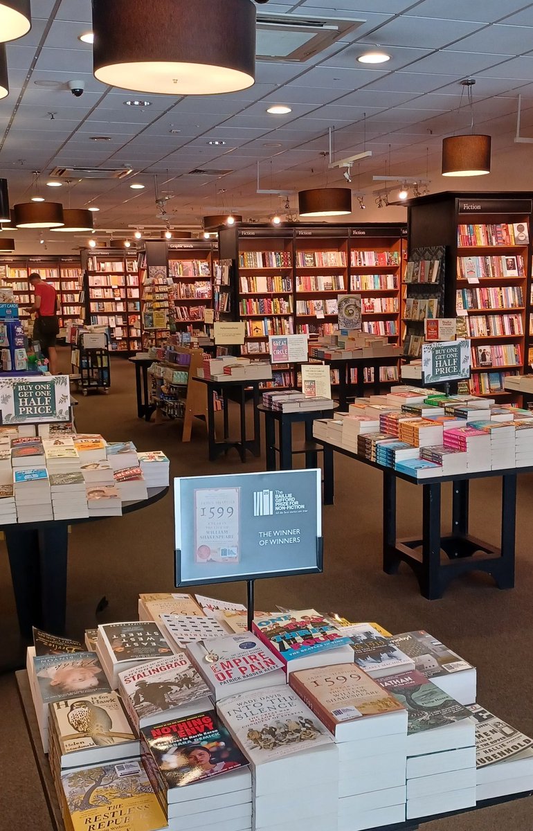 Good morning! We are open Bank Holiday Monday until 5pm 👍📚