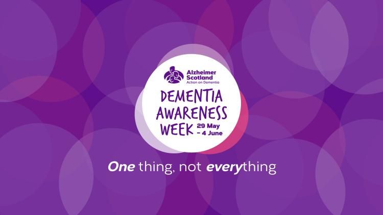 Dementia is 'one thing, not everything'. Dementia is only one thing about a person, it’s not everything. Our work supports those with dementia, their families and support teams. Find out more alzscot.org/DAW23