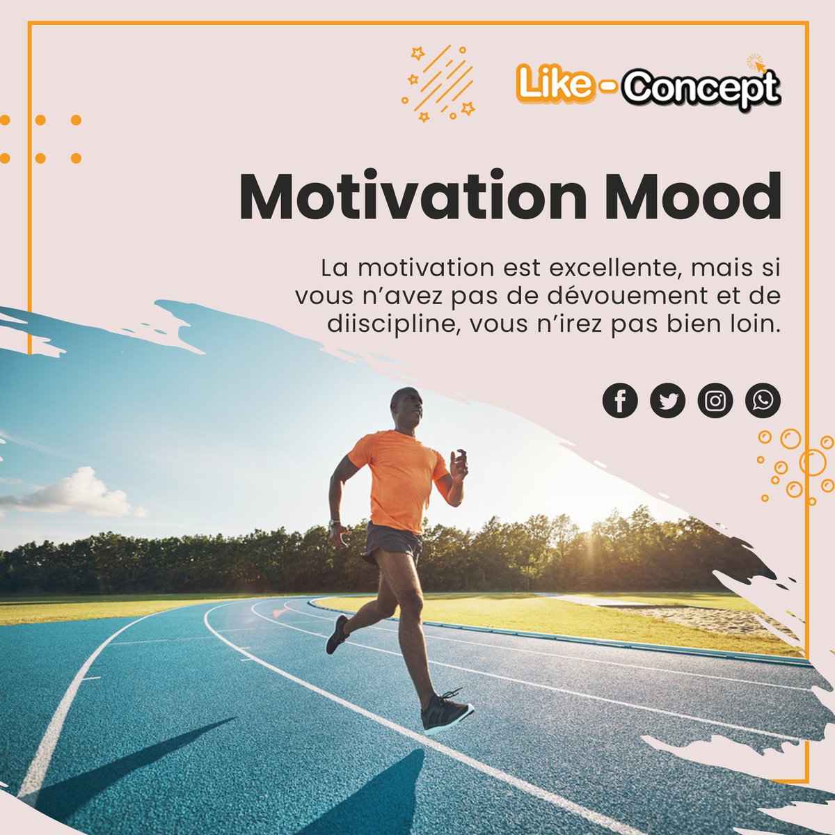 Like_Concept's tweet photo. La motivation est un excellente, mais si vous n’avez pas de dévouement et de discipline, vous n’irez pas bien loin.
#motivation #mondaymotivaton https://t.co/dJLlycAgit
