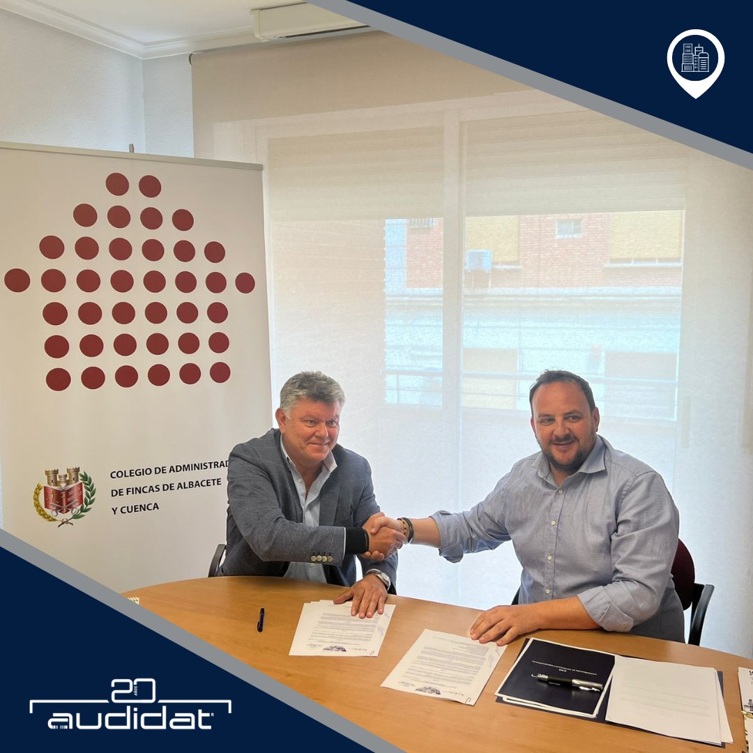 🤝🏻 Hemos renovado el acuerdo de colaboración con el colegio de administradores de fincas de Albacete y Cuenca.
Con el objetivo de proteger a las comunidades gracias a la calidad, profesionalidad y compromiso a través de nuestros servicios de cumplimiento normativo. 🏬
