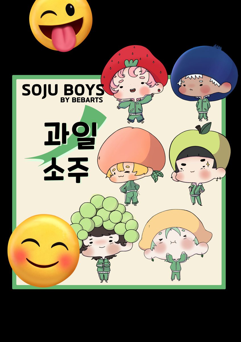bebarts_dlad's tweet photo. it arrivedddd my soju boys hehe for context this is how they look like https://t.co/sGhelYVkhU