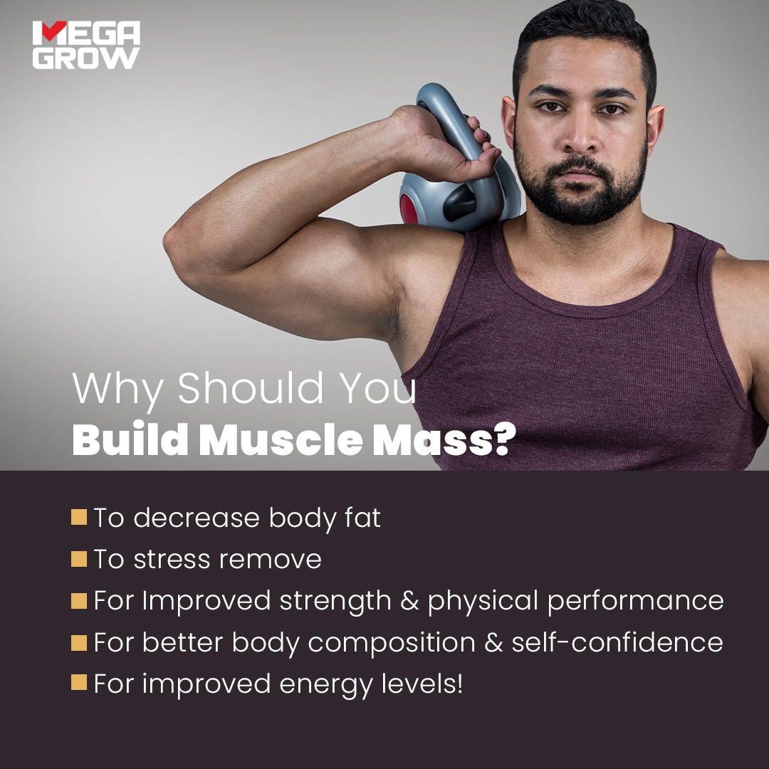 How else do we benefit by increasing our muscle mass?

Let us know in the comments.

Order Yours Today!!
#BanaaApniPechaan

#Megagrow #MuscleGains #SupplementGoals #TrainHard #FitLife #Nutrition #HealthyLifestyle #FuelYourFitness #FitFam #Bodybuilding #FitnessJourney #BuildMuscle