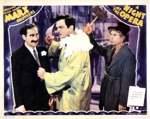 Lassparri: 'Never in my life have I received such treatment - They threw an apple at me.' 
#Groucho:'Well, watermelons are out of season.'  #ANightAtTheOpera 1935