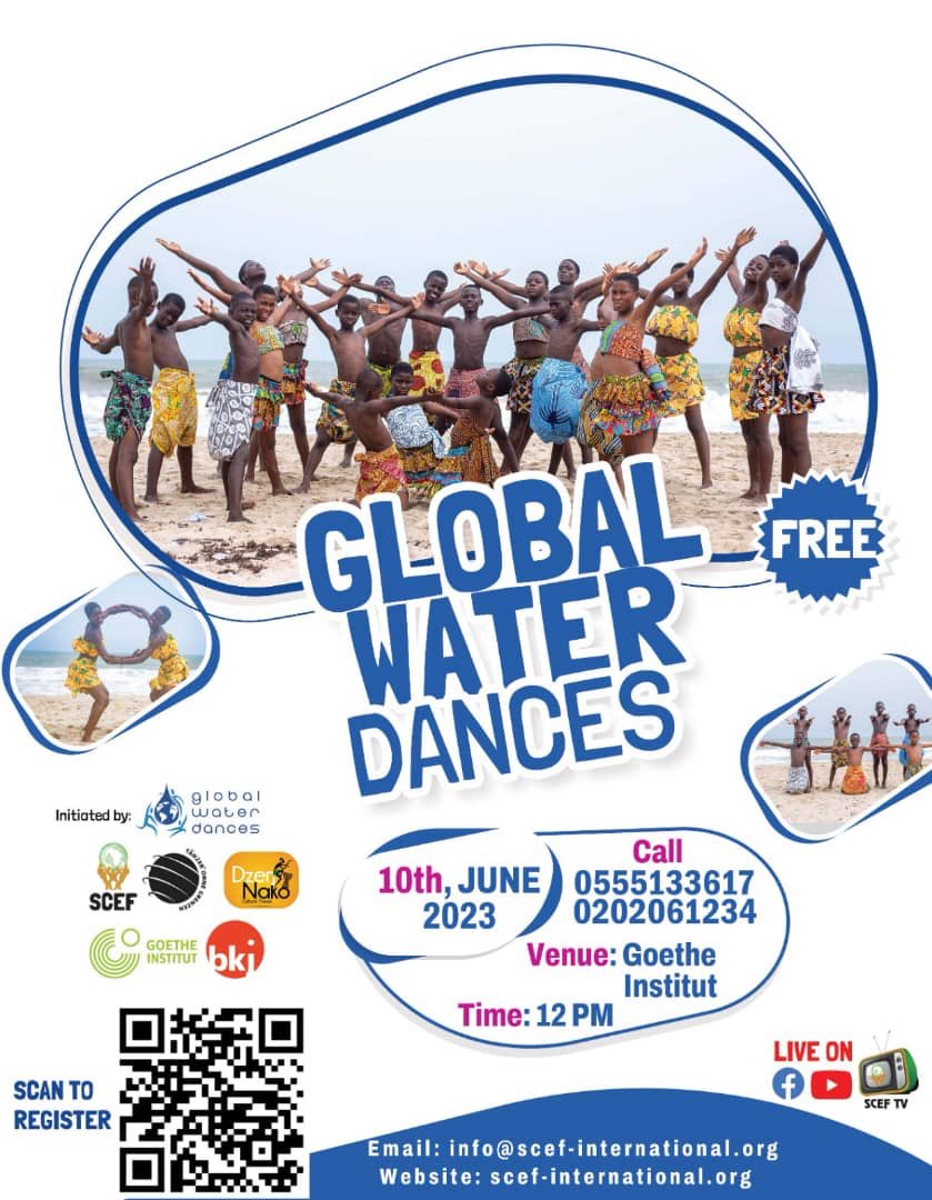 QESGhanaInternship-Update:

Come join either virtually or in-person on June 10th to watch the children at Street Children Empowerment Foundation (SCEF) create awareness and advocate the importance of clean water through the art of dance! #QESCholars #lbhrhd #GlobalWaterDances