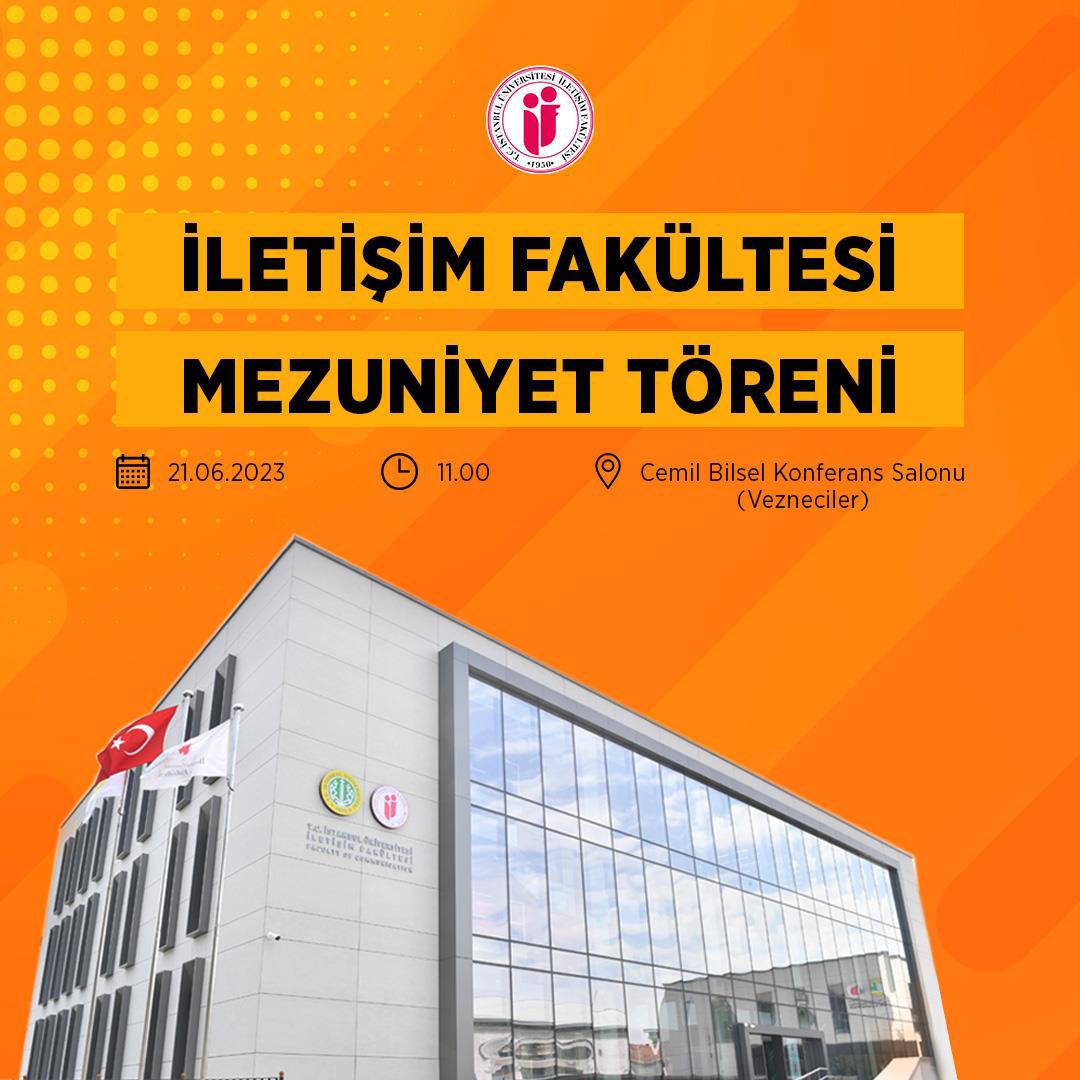 Sevgili Öğrencilerimiz,
Fakültemizin 2023 yılı Mezuniyet Töreni, 21 Haziran 2023 Çarşamba günü saat 11.00'de İstanbul Üniversitesi Fen Fakültesi Cemil Bilsel Konferans Salonu’nda yapılacaktır. 

Ayrıntılı bilgi 👇🏼
iletisim.istanbul.edu.tr/tr/duyuru/iu-i…