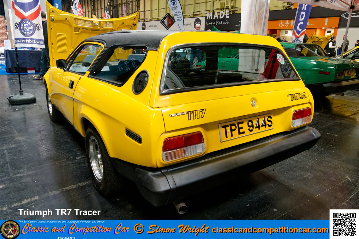 The unique Crayford Triumph TR7 Tracer, Seen at the Classic car & Restoration Show. Report in the current issue of Classic and Competition Car magazine. Read online, free at classicandcompetitioncar.com #crayford #triumph #tr7 #unique #rarecar #classiccars