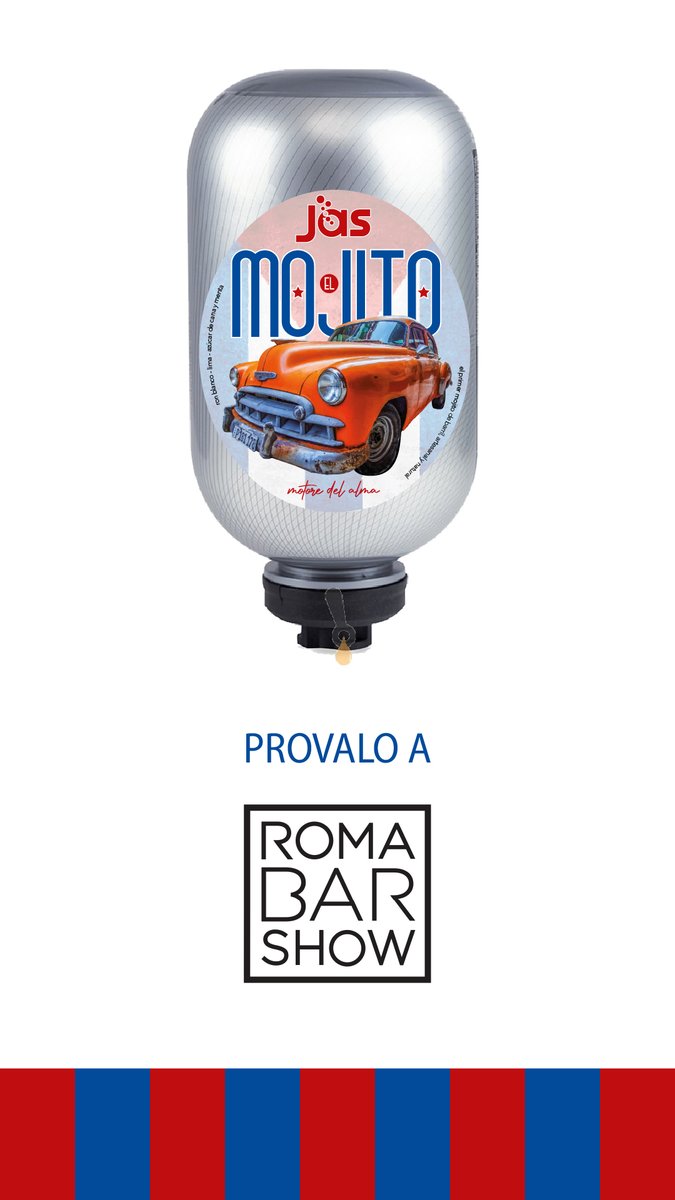See you in #RomaBarShow to taste COCKTAIL JAS. 🍹🍹