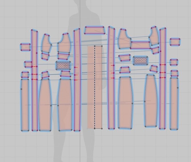 Quality is always attention to detail.
Even on a seemingly simple dress, there can be several dozen details that need to be carefully worked with.
Metallic leather dress. Visualization from the sketch
#phygital #digitalcloth #clo3d #virtualcloth