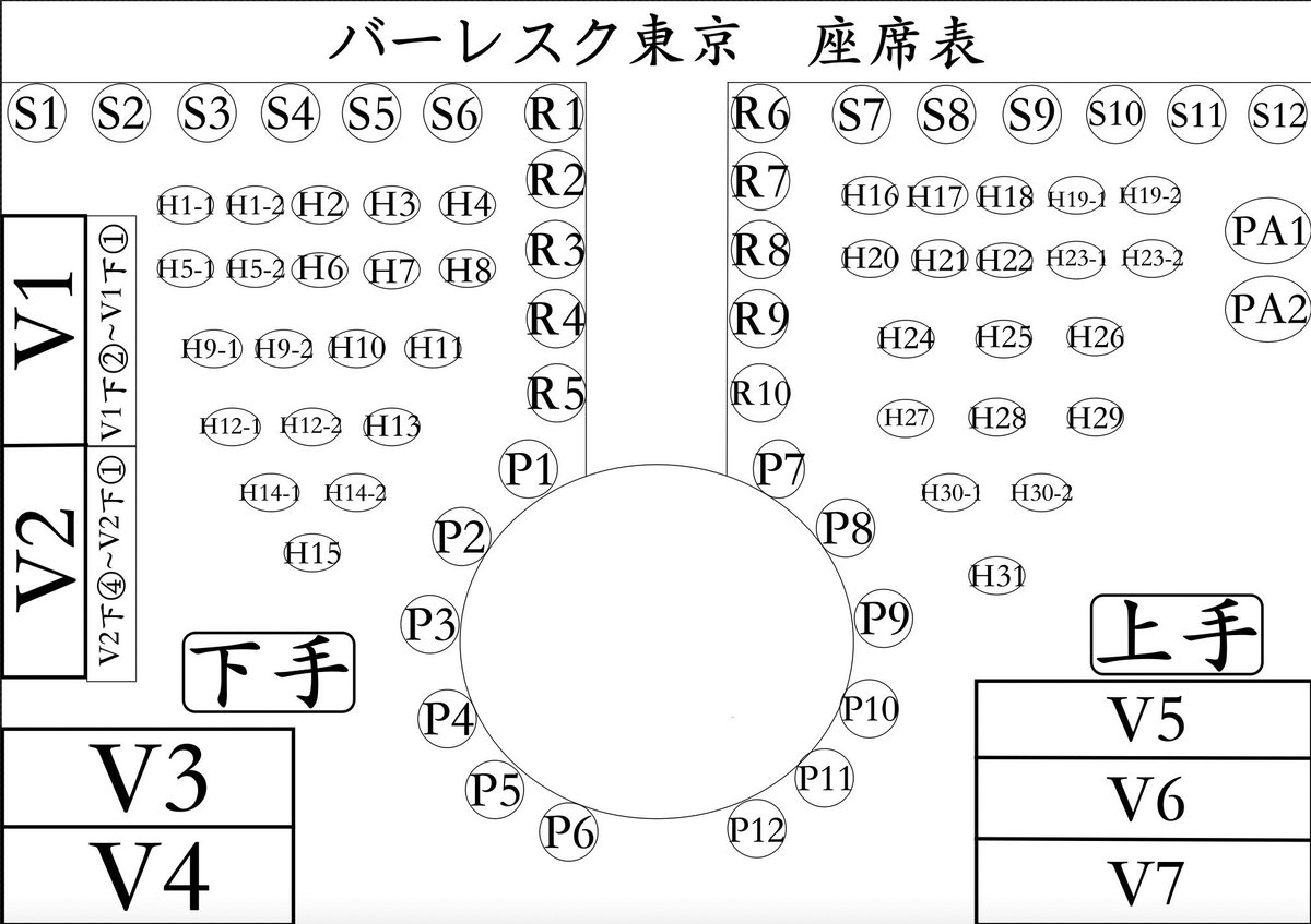 お知らせ】 7/1から 人気のお席、見づらいお席等お客様のお声を反映
