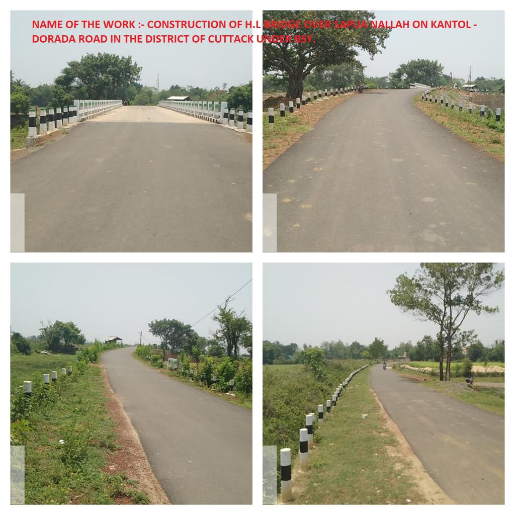 Construction of H.L Bridge over Sapua Nallah  on Kantrol - Dorada road of the  Athagarh Sub Block in the District of Cuttack under BSY .