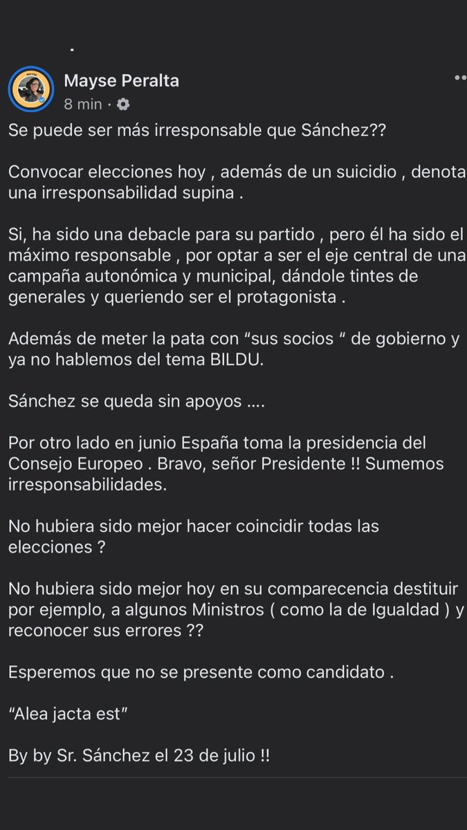 mayseky's tweet photo. Elecciones en julio !! https://t.co/NtZObTPsL9