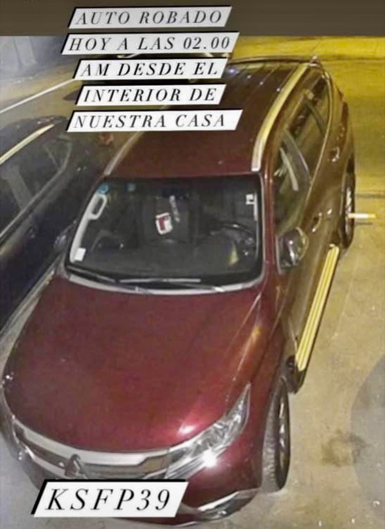 Ade_fern's tweet photo. Favor de compartir ! Ingresaron a la casa de un familiar y se llevaron su auto , placa patente KSFP39 https://t.co/wYZxBQl2by