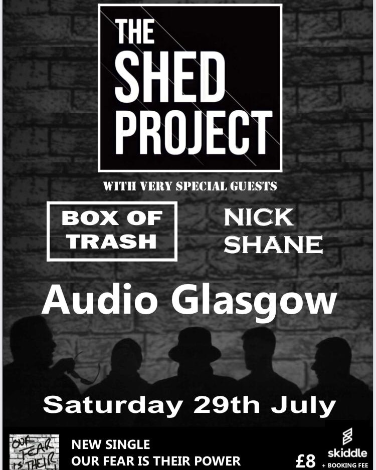 The Shed Project (Band) on Twitter "Glasgow The Sheds Are Coming