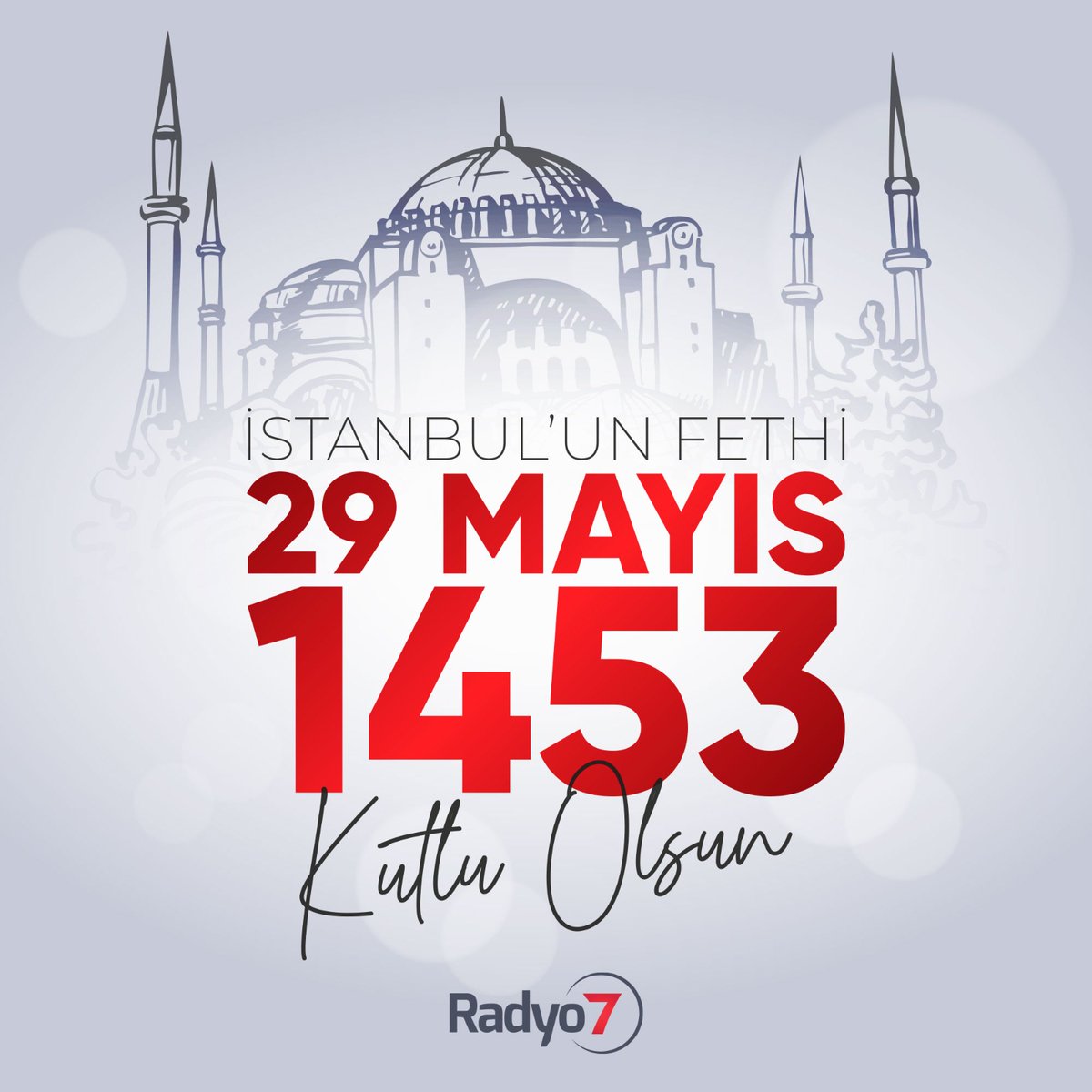 Bir çağı açıp bir çağı kapatan İstanbul'un Fethi’nin 570. sene-i devriyesi kutlu olsun.

Fatih Sultan Mehmet Han ve bu kutlu yolda mücadele eden aziz şehitlerimizi rahmetle anıyoruz. 

#istanbulunfethi
