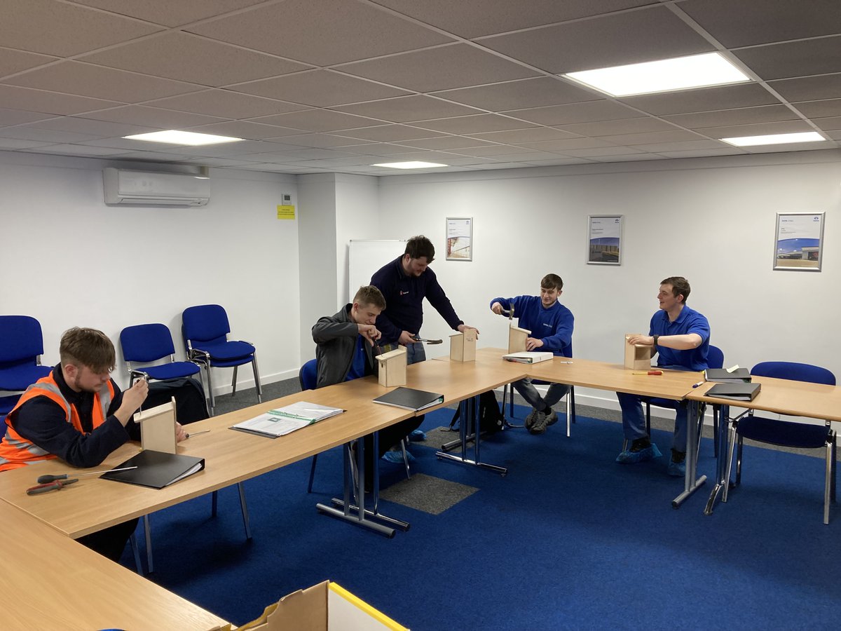 Colorcoat's tweet image. Following an independent survey we commissioned last year by Enfys Ecology Ltd as part of our Shotton #biodiversity plan, we took action by providing new nesting homes for some of the smaller #birds on-site, building flat-pack #birdboxes to set up, ready for the #nesting season.