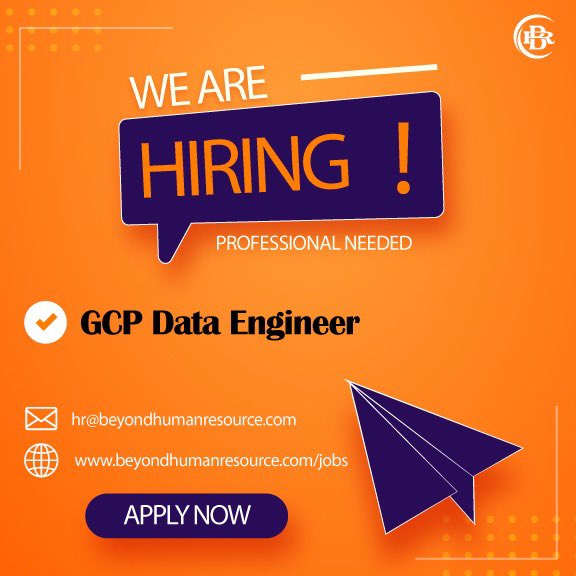 We’re looking for a #GCP #Data #Engineer 

Apply Now 👉🏻 beyondhumanresource.com/jobs/gcp-data-…

#hiringforbhr #lookingforjobhr #opentoworkwithbhr #kafka #pyspark #python #cloudcomposor #dataproc #dataflow