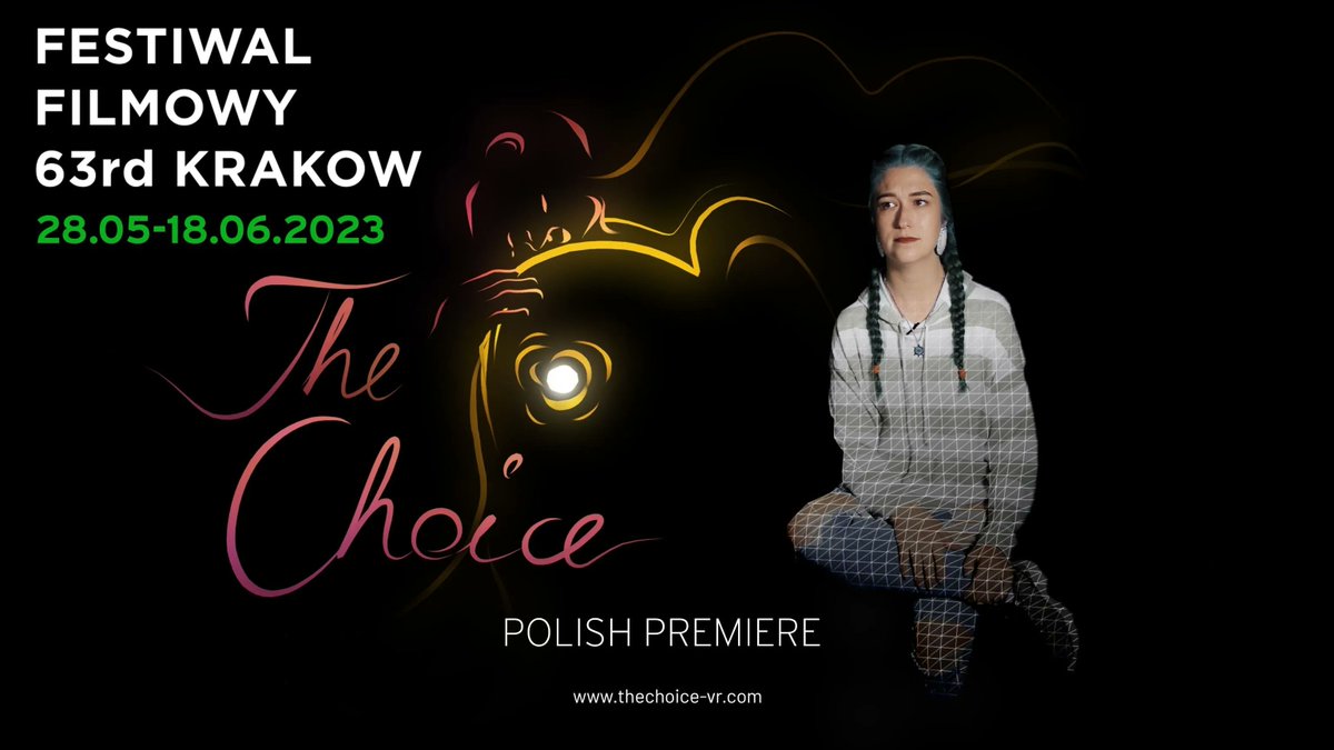 JoanneAska's tweet image. 🤩  Who is in Krakow this week? Make sure to check the #VR section at the @krakowfilmfest and participate in #PolishPremiere of @TheChoice_VR I am sooooo excited! 😍