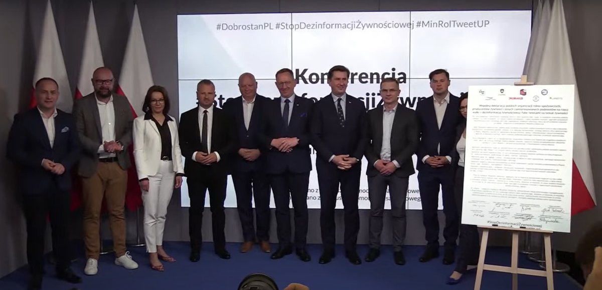 jackostrzelecki's tweet photo. Podpisana deklaracja w sprawie #StopDezinformacjiŻywnościowej. Siła jest w grupie @PolskieMieso @jacekzarzecki @WierzbickiJerzy @PolskaIzbaMleka @krd_ig @drobiarze @SRW_RP #UPEMI https://t.co/zWx6UvsIob
