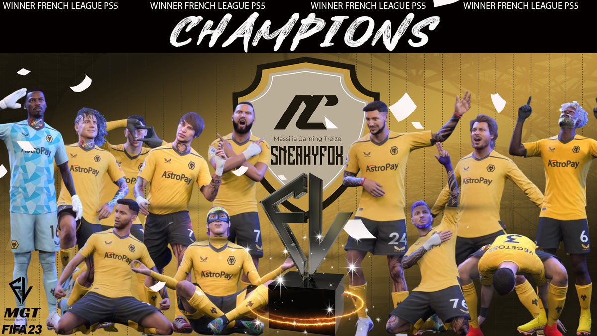 Nos FOX sont champions de la @French_League_ 🏆

Félicitations à nos joueurs, un travail qui apporte ses fruits 🥇

Merci à <a href="/Mgt13Es/">STRUCTURE MGT</a> pour la confiance 🤝

#MGTFOXES 🦊