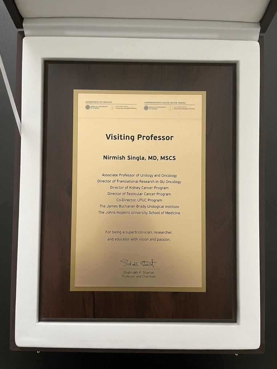 nirm (@nirmishsingla) on Twitter photo For the finale, it was an honor to visit <a href="/Uro_MedUniWien/">Urologic Oncology Research MedUni Vienna</a> <a href="/MedUni_Wien/">MedUni Wien</a> in Vienna! Thanks <a href="/DrShariat/">Shahrokh F. Shariat</a> for the invitation and warm welcome! Glad to have your fellows in my lab <a href="/brady_urology/">The Johns Hopkins Brady Urological Institute</a>, and looking forward to strengthening our collaborations! <a href="/Uroweb/">European Association of Urology (EAU)</a> <a href="/UroOnc/">Society of Urologic Oncology</a> <a href="/shyamli85/">Shyamli Singla</a> For the finale, it was an honor to visit <a href="/Uro_MedUniWien/">Urologic Oncology Research MedUni Vienna</a> <a href="/MedUni_Wien/">MedUni Wien</a> in Vienna! Thanks <a href="/DrShariat/">Shahrokh F. Shariat</a> for the invitation and warm welcome! Glad to have your fellows in my lab <a href="/brady_urology/">The Johns Hopkins Brady Urological Institute</a>, and looking forward to strengthening our collaborations! <a href="/Uroweb/">European Association of Urology (EAU)</a> <a href="/UroOnc/">Society of Urologic Oncology</a> <a href="/shyamli85/">Shyamli Singla</a>