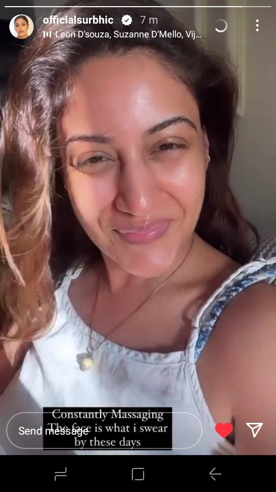 Face massage 💗💗 Natural beauty 🤩💫 

#SurbhiChandna