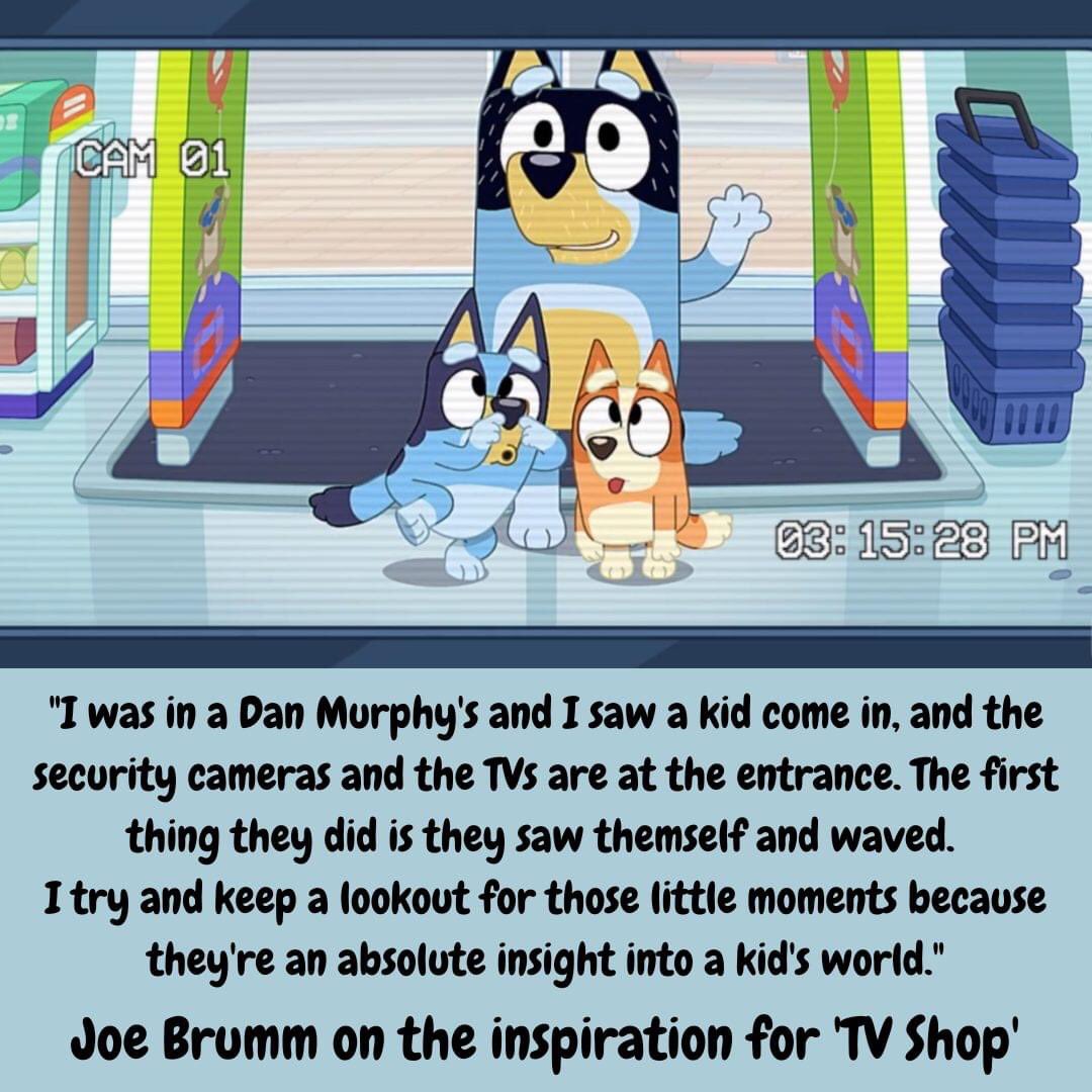 You never know where or when inspiration is going to strike!  We love how much 'for real life' is in Bluey! 💙🧡

#bluey